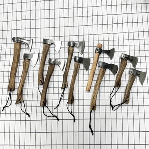 Hache de camping multifonctionnelle HC1R, design varié, manche en bois carbonisé, <span class=keywords><strong>hachette</strong></span> tactique, acier à haute teneur en carbone, <span class=keywords><strong>hachette</strong></span> de survie compacte - Product Image 2