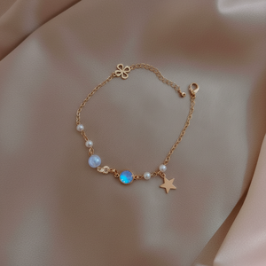 Vendita calda Trending moda Vintage in acciaio inox perla cuore croce braccialetti e braccialetti eleganti ed eleganti all'ingrosso - Product Image 1