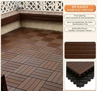 Losetas de Plástico PP para Exterior, Diseño de Adoquín, Ecológicas, para Terraza, Jardín, Balcón