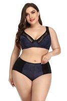 Mode grande taille soutien-gorge bref ensembles femmes doux respirant haute qualité grande taille femmes sous-vêtements en gros logo personnalisé