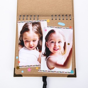 <span class=keywords><strong>Album</strong></span> <span class=keywords><strong>photo</strong></span> artisanal en papier kraft grand format 8 x 8 pouces, 30 pages, couverture rigide, pour <span class=keywords><strong>scrapbooking</strong></span> et souvenirs - Product Image 2