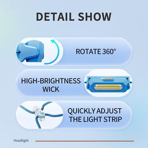 Mini <span class=keywords><strong>lampe</strong></span> <span class=keywords><strong>frontale</strong></span> LED pour enfants, 18/21g, légère, portable, 3 modes, étanche, batterie rechargeable, <span class=keywords><strong>lampe</strong></span> <span class=keywords><strong>frontale</strong></span> pour le camping, la lecture - Product Image 3
