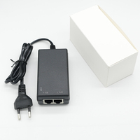 Injecteur IEEE 802.3at 802.3Af 48V 24V 1A passif Rj45POE adaptateur secteur affichage IP Gigabit puissance Ethernet 10/100/1000Mbps 12V DC