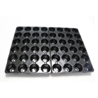 Plateau de germination de pépinière de semis flexible et durable pour serre PET 24 cellules