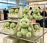 Peluche de dinosaure personnalisée, jouet en peluche doux et mignon avec rembourrage en coton, taille personnalisée pour cadeau d'anniversaire pour enfants, unisexe