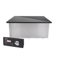 Table de cuisson à induction commerciale intégrée Lestov pour chauffe-plats de restaurant buffet