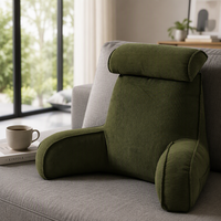 Coussin de dossier pour tête de lit en velours côtelé, coussin de soutien en mousse, coussin de lecture pour canapé, coussin lombaire pour adultes, détente à domicile