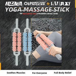 Masajeador manual de vértebras cervicales KSY Mace, barra de yoga, rodillos de masaje para relajación muscular de cintura, espalda y piernas, EVA, 30 cm - Product Image 2