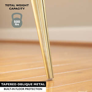 의자 다리 16 인치 테이퍼 골드 블랙 현대 고급 가구 발 캐비닛 커피 테이블 벤치 금속 의자 의자 다리 - Product Image 4