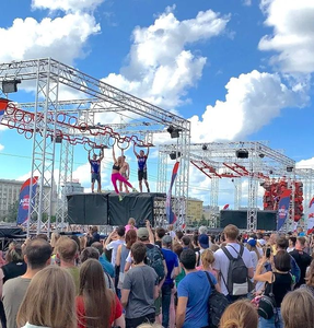 Curso de Guerrero Ninja Parkour interior personalizado con marco de acero para juegos de entrenamiento para niños - Product Image 6