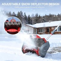 Souffleuse à neige professionnelle 21V monophasée robuste pour usage commercial, 12 pouces, sans balais, certifiée CE, automotrice, OEM, 2 batteries incluses