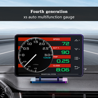 Nuevo Velocímetro GPS OBD2 XS HUD con Reloj, Panel de Instrumentos Digital para Automóvil, Pantalla Multifunción