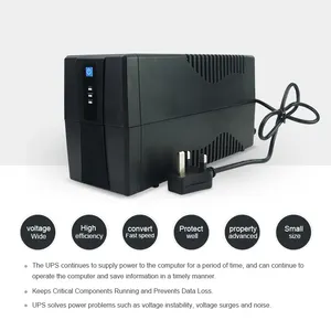 Batería de almacenamiento de respaldo de emergencia 220V 240V 360W 1500VA 900W UPS 1kva 2kva 3kva 6KVA 10kVA fuente de alimentación UPS de onda sinusoidal pura CCTV