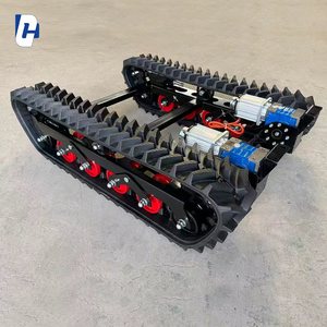 Châssis à chenilles électriques Chenilles en caoutchouc personnalisables Forte puissance Convient pour l'agriculture, le jardinage, les pelouses et la petite ingénierie - Product Image 5