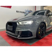 Pare-chocs avant style RS3 avec échappement quadruple, diffuseur, calandre de pare-chocs avant, kit carrosserie pour Audi A3 8V.5 2017 2018 2019 2020