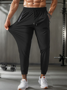 <span class=keywords><strong>Pantaloni</strong></span> Sportivi Leggeri in Pile per <span class=keywords><strong>Uomo</strong></span> con Tasche con Zip, <span class=keywords><strong>Pantaloni</strong></span> da Allenamento Ecosmart, Abbigliamento Maschile USA - Product Image 4