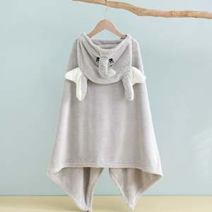 Kids Quick-Drying Absorbent Bath Towel Hood Animal Pattern Newborns Toddlers Baby <b>Blanket</b> and Robe <b>Velvet</b> - Product Image 6