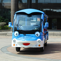 Bus de tourisme électrique 14 places à thème dessin animé pour événements et excursions en extérieur, ambiance festive