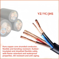 Cable de Alimentación YC 450 750v, Cable de Cobre de 2 Núcleos, Clasificación IP68, 30A, para Construcción, con Revestimiento de HDPE, Tamaños 1/1.5/2.5/4/6/10/25/35