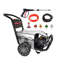 Nettoyeur Haute Pression 2200W Argenté pour Voiture, Machine de Lavage Automatique pour Tous Types de Véhicules - Vente Directe Usine
