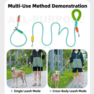 Laisse pour chien en corde de nylon à dégagement rapide, laisse d'entraînement anti-nœuds et antidérapante, sangle de harnais pour animaux de compagnie - Product Image 4