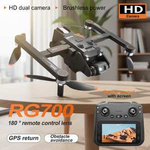 Dron Profesional Económico Rise G700PRO con Pantalla, Control Remoto, GPS, Evitación de Obstáculos, Cámara 4K HD, Plástico, 1000m, 7.4V - Product Image 1