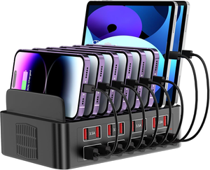 Stazione di ricarica USB da 150W con 16 porte - Caricatore universale multiplo per scuole, uffici e hotel, compatibile con iOS e Android - Product Image 2