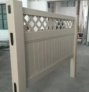 Côn trùng thấp chịu mài mòn bảo trì pvc picket trắng hàng rào pvc hàng rào