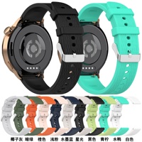 Tali Silikon Lembut 18Mm untuk Jam Tangan OPPO X2 X3 Mini OnePlus Watch 3 4 43Mm Pengganti Gelang Fleksibel