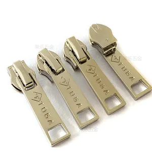 Wholesale Styles Zipper Sliders Suitable For Luggage Accessories Zipper Head Fastener Unlocked Metal Zipper Puller Head