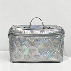 Bolsa de Cosméticos de PU con Logotipo Grabado para Mujer, Bolsa de Maquillaje de Alta Gama con Logotipo Personalizado, Bolsa de Aseo Duradera para Viaje al Mejor Precio - Product Image 2