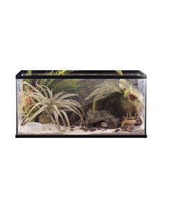 Barbare BG Croissance ZJDS-G Animaux nouvelles inventions <span class=keywords><strong>Reptile</strong></span> Terrarium En Verre Cage en verre boîte d'alimentation tortue <span class=keywords><strong>reptile</strong></span> terrarium en verre
