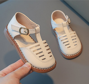 Sandales pour bébé en cuir souple, chaussures d'été pour tout-petits, petites chaussures pour filles et garçons, sandales pour nouveau-nés, antidérapantes, premières chaussures - Product Image 3