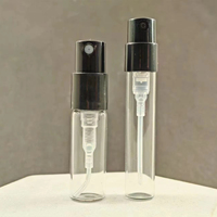 Haute qualité petite bouteille de parfum en verre 2ml 3ml flacons de Test en verre pompe pulvérisateur sérigraphie manipulation de Surface atomiseur d'échantillon