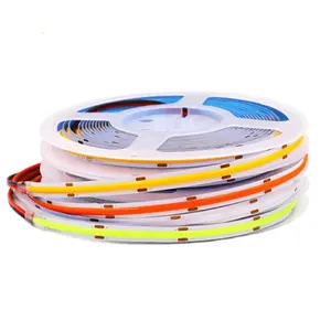 Amazon Hot Sale COB LED Tiras DC12V 24V Tape Cuttable No LED Dot 480LEDs Chip On Board Flexible Waterproof COB Led Light Strip