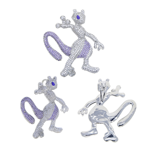 Đồng thau phim hoạt hình bộ sưu tập pingente da colecao phim hoạt hình com corrente de corda joias de zircao Mặt dây chuyền với chuỗi dây Zircon - Product Image 6