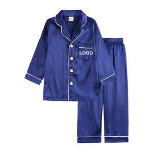 Conjuntos de Pijamas de Cetim para Crianças, Pijamas Personalizados para Meninos e Meninas, Roupas de Natal 2026, Roupas Infantis, Pijamas para Dormir, Atacado de Conjuntos de Pijamas Infantis - Product Image 3