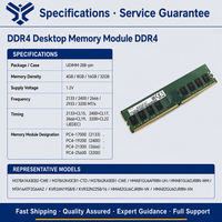 Samsung M378A1G43DB1-CPB 8 Go DDR4-2133 1Rx8 PC4-17000 UDIMM 288 broches RAM de bureau RoHS