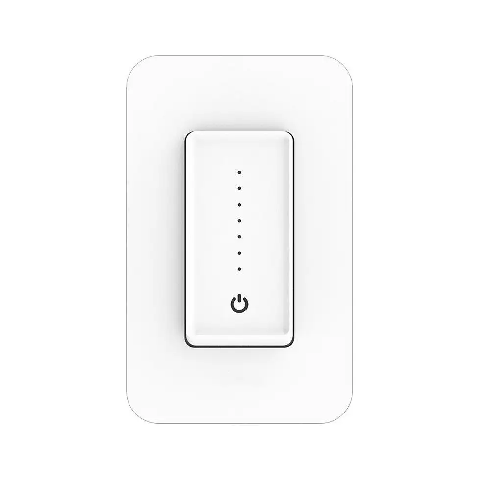 Lampu Pintar WiFi US Dimmer Sakelar Dinding Timer Jadwal Kecerahan Memori Tuya Hidup Cerdas Remote Control