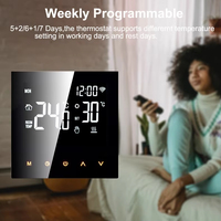 RKHK Smart Home, Nuevos Productos, Termostato WiFi Tuya para Calefacción por Suelo Radiante Eléctrico, Calderas de Agua/Gas, Compatible con Alexa y Google Assistant
