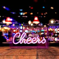 Lumières néon LED personnalisées, décorations pour hôtel, fête d'anniversaire, matériau PVC certifié IP65, alimentation 12V, enseigne avec logo Joyeux anniversaire
