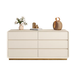 Commode moderne en <span class=keywords><strong>bois</strong></span> massif blanc avec 5+ tiroirs et étagères réglables, meuble <span class=keywords><strong>de</strong></span> <span class=keywords><strong>rangement</strong></span> gain <span class=keywords><strong>de</strong></span> place pour salon et chambre - Product Image 1