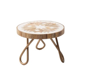 Wholesale <b>Marble</b> Texture Wooden Serving Tray Natural Iron <b>Stand</b> Gold Metal Frame New Ins <b>Cake</b> Fruit Dessert Snack Ins Decor - Product Image 1