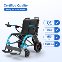 Fauteuil roulant électrique médical 4 en 1 populaire, 500W, sans balais, pour usage quotidien, portable et pliable