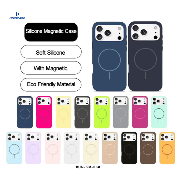 Premium Magnetic Matte Liquid Silicon Phone Case Wholesale for iPhone Cover Shockproof Cover for iPhone 17 16 13 14 Pro Max Case