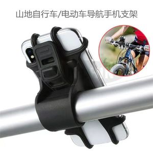 Bicycle Phone Holder Silicone Strap 3.5-7 Inch One Touch Release For Riding - Product Image 3