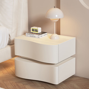 Pequeño espacio oculto, gabinete minimalista de madera, flotador de almacenamiento, mesita de noche colgante, gabinete de almacenamiento de lujo, mesita de noche con - Product Image 2