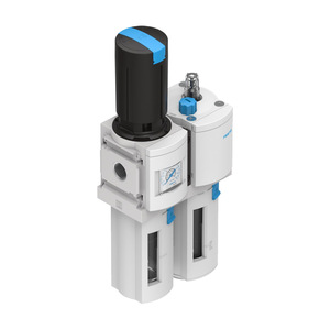 Unité combinée filtre-régulateur-lubrificateur à trois éléments pour service pneumatique, à grand débit et performance stable, avec manomètre intégré - Product Image 4