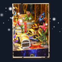 CAYI Pandora Box 3D Puzzle en bois jouets bricolage Miniature maison bricolage livre Nook Kit étagère décoration Mini livre magique Nook