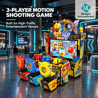 Simulateur de tir interactif Meng Duck Battle pour 3 joueurs avec structure métallique pour salles d'arcade et lieux de jeux